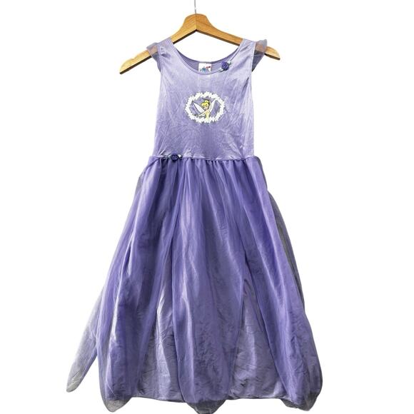 Lilytots Other - Disneyland Resort Tinker Bell Purple Sheer Dress Girls Size 10 Fairy Costume
